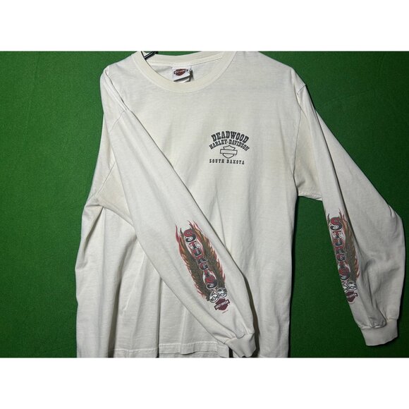 Harley-Davidson H-D LS Sturgis Eagle Tee T-Shirt Deadwood SD South Dakota 2008 - Picture 2 of 9